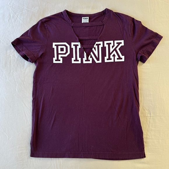 PINK Victoria's Secret Tops - PINK Victoria's Secret Oversized Fit Tee, Size XS